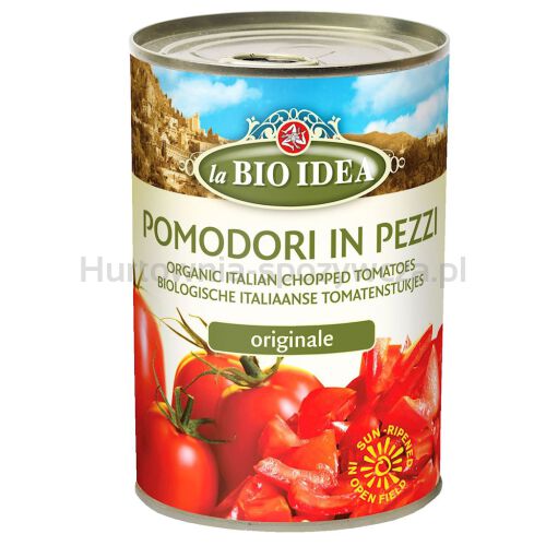 Pomidory Krojone Bez Skóry Bio 400 G - La Bio Idea [BIO]