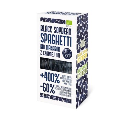 Makaron Proteinowy (Z Czarnej Soi) Spaghetti Bezglutenowy Bio 200 G - Diet-Food [BIO]