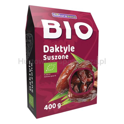 Daktyle Suszone Bezglutenowe Bio 400 G - Naturavena [BIO]