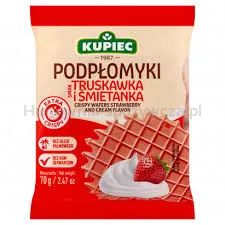 Kupiec Podpłomyki truskawka & śmietanka 70g