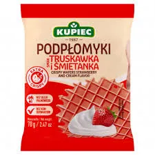 Kupiec Podpłomyki truskawka & śmietanka 70g