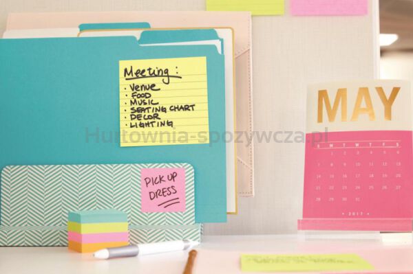 Post-It Podajnik do karteczek samoprzylepnych Millenium XL Z-Notes (DS440-SSCYL), czarny, 1 bloczek GRATIS  - 6