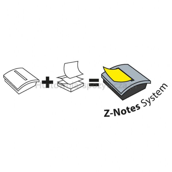 Post-It Podajnik do karteczek samoprzylepnych Millenium XL Z-Notes (DS440-SSCYL), czarny, 1 bloczek GRATIS  - 7