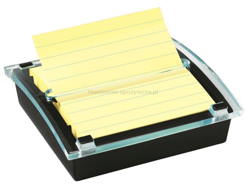 Post-It Podajnik do karteczek samoprzylepnych Millenium XL Z-Notes (DS440-SSCYL), czarny, 1 bloczek GRATIS [BIURO]