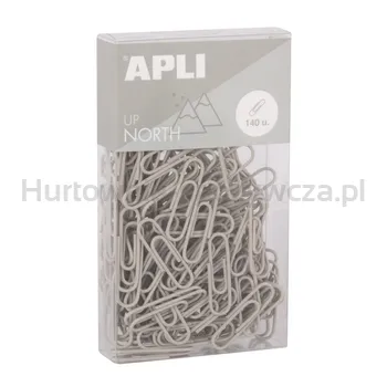 Spinacze Okrągłe Apli Up North 28Mm Szary 140Szt