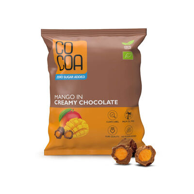 Mango W Czekoladzie Creamy Bez Dodatku Cukru Bio 70 G - Cocoa [BIO]