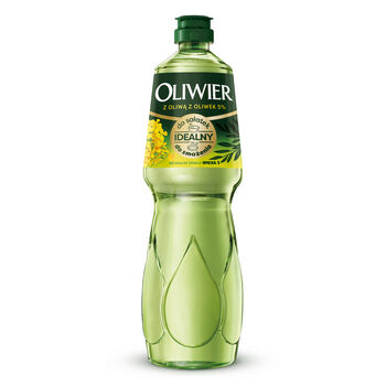 Olej Oliwier 0,9l. Mieszanka oleju rzepakowego i oliwy z oliwek extra virgin 5%