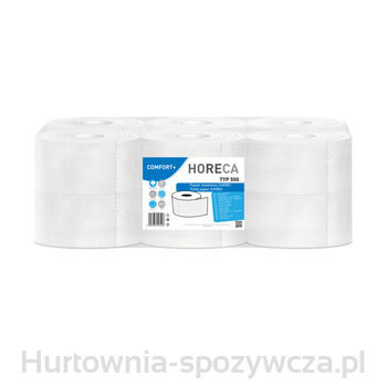 Horeca Comfort+ Papier Toaletowy Jumbo Typ 500/15 100M 12 Rolek 2-Warstwowy