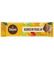 Wawel Miniczekolada funkcjonalna KONCENTRACJA - Gorzka 64% cocoa z ashwagandhą 20g