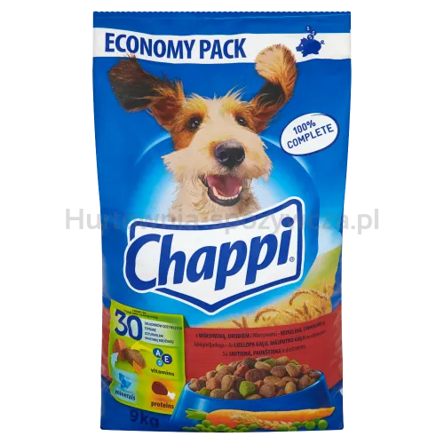 Chappi Karma Dla Psów Sucha Wołowina,Drób 9Kg