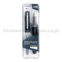 Platinum Pióro wieczne Prefounte Graphite Blue, M, w plastikowym opakowaniu, na blistrze, granatowe  - 4