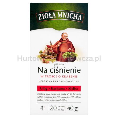 Zioła Mnicha Na Ciśnienie 20 Torebek /40G