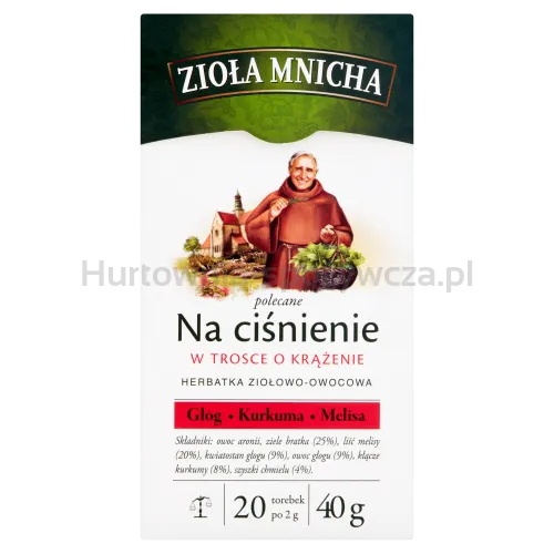 Zioła Mnicha Na Ciśnienie 20 Torebek /40G