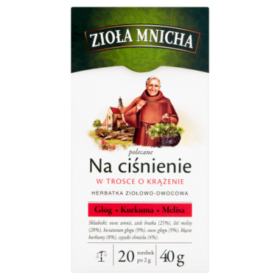 Zioła Mnicha Na Ciśnienie 20 Torebek /40G