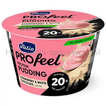Valio PROfeel proteinowy puding 180g truskawka-biała czekolada
