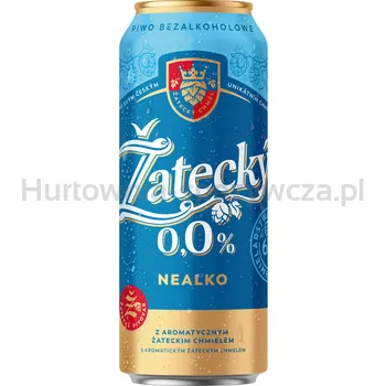 Žatecký 0.0% Puszka 500 ml (w tym +0,50 zł/szt. zwrotnej kaucji)