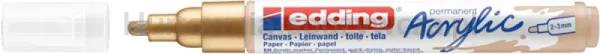 Marker akrylowy e-5100 EDDING, 2-3 mm, matowe bogate złoto