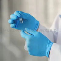 Rękawice nitrylowe bezpudrowe CLARA, 100 szt., rozmiar XS, niebieskie - 2