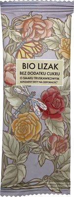 Lizak O Smaku Truskawkowym Bez Dodatku Cukru Bio 6 G - Lizuu [BIO]