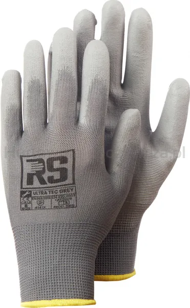 Rękawice RS ULTRA TEC GREY, dziane, rozm.6, szare