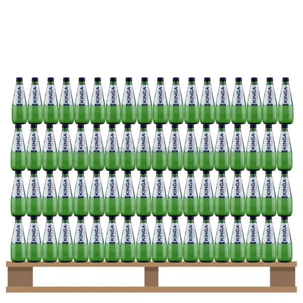 Woda Kinga Pienińska 0,33L Gazowana  Szkło<br>(Paleta 1512 szt.) 