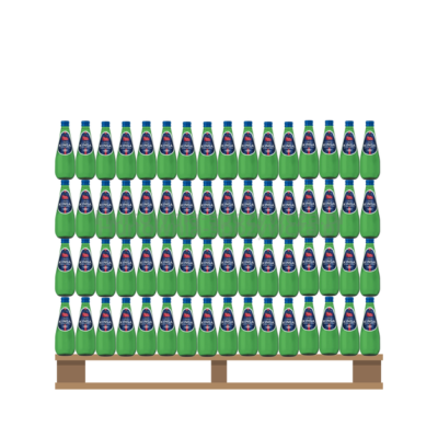 Woda Kinga Pienińska 0,33L Gazowana  Szkło<br>(Paleta 1512 szt.)