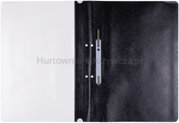 Office Products Skoroszyt, PP, A4, 2 otwory, 100/170mikr., wpinany, czarny  - 2