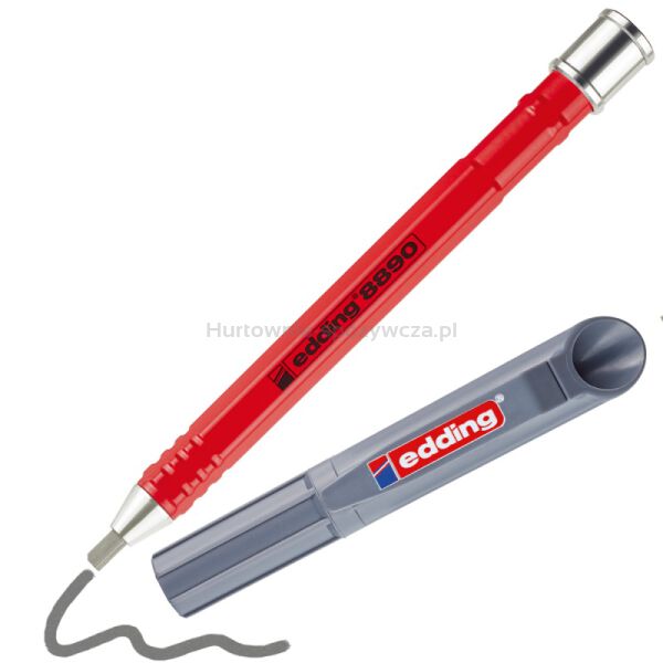 Edding Ołówek stolarski mechaniczny e-8890 HB, blister  - 3