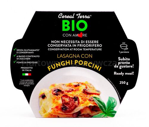 Lasagne Z Grzybami Bio 250 G - Cereal Terra [BIO]