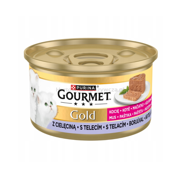 GOURMET GOLD KITTEN - Mus dla kociąt z cielęciną 85g