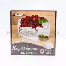 Mako Krążki Bezowe Do Tortów 300G