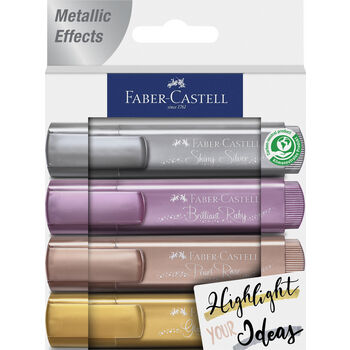 Zakreślacz 1546 metaliczny Creativ Studio 4 kolory opakowanie kartonowe Faber-Castell