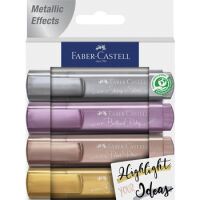 Faber-Castell Zakreślacz 1546 metaliczny Creativ Studio 4 kolory opakowanie kartonowe 