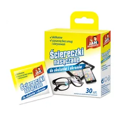Jan Niezbędny Ściereczki Nasączane Do Okularów 30 Sztuk