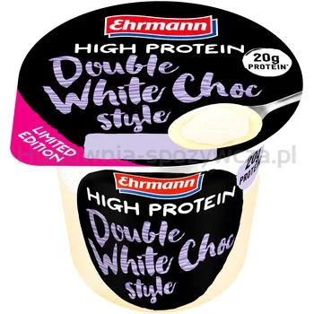 Ehrmann High Protein Pudding Biała Czekolada Z Bitą Śmietanką O Smaku Białej Czekolady200G