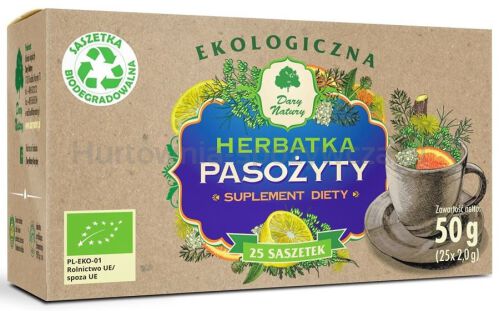 Herbatka Przeciw Pasożytom Bio (25 X 2 G) 50 G - Dary Natury [BIO]