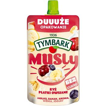 Tymbark Musly Ryż Płatki Owsiane Jogurt Aronia Wiśnia 170 G