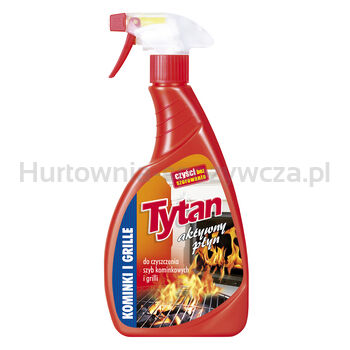 Tytan Płyn Do Czyszczenia Szyb Kominkowych I Grilli   Spray 500G