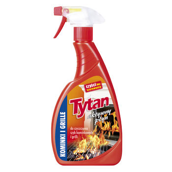 Tytan Płyn Do Czyszczenia Szyb Kominkowych I Grilli   Spray 500G