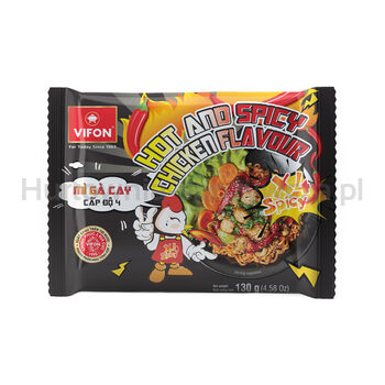 HOT ; SPICY X4 - Danie z nudlami o smaku kurczaka 130g (extremalnie ostre)VIFON