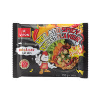 Vifon HOT ; SPICY X4 - Danie z nudlami o smaku kurczaka 130g (extremalnie ostre)