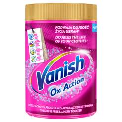 Vanish Oxi Action Pink Odplamiacz Do Tkanin W Proszku 625G