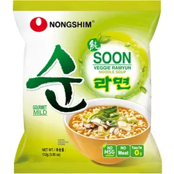 Nonshim Zupa Instant Soon Veggie Ramyun, Zupa Instant Wegetariańska 112G 