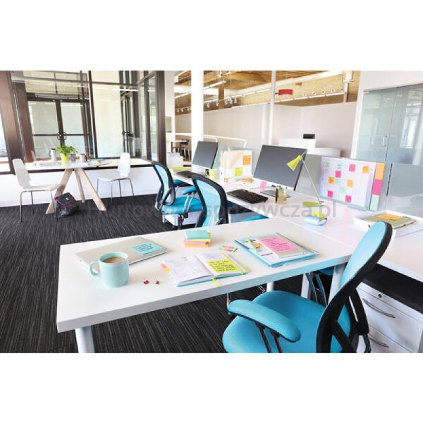 Karteczki samoprzylepne Post-it® Super Sticky XL, CARNIVAL, w linię, 101x101mm, 6x90 kart. - 4