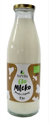 Mleko Świeże 3,9 % Bio 750 Ml - Turvita [BIO]