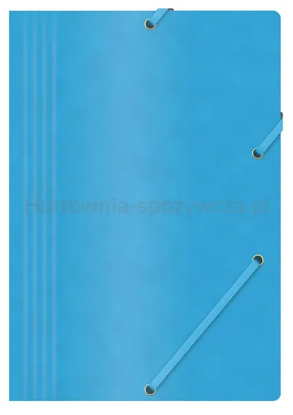 Office Products Teczka z gumką, preszpan, A4, 390gsm, 3-skrz., niebieska 