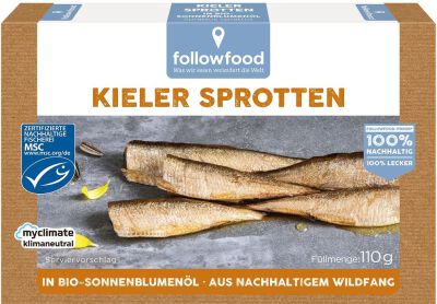 Szproty Wędzone Msc W Bio Oleju Słonecznikowym 110 G (80 G) - Followfood [BIO]