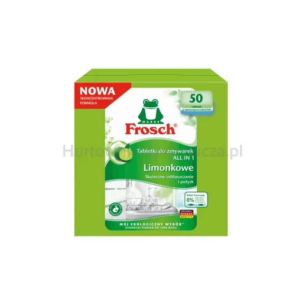 Frosch Tebletki Do Zmywarek Green Lemon All In One 50 Szt.