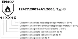 Rękawice spawalnicze DONAU SAFETY DS-WELTIG, TIG, skóra kozia, rozm. 10/XL, biało-szare