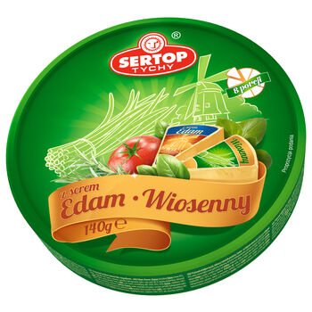 Sertop Produkt Seropodobny Topiony Wiosenny/Z Serem Edam 140 G 